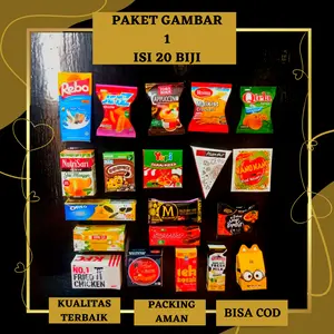 Magnet Kulkas Gantungan Kunci Paket Gambar 1 Isi 20 Biji