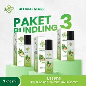 Essens Paket Bundling 3 Minyak Angin Aromatherapy Freshmint 10 ml - 3 pcs