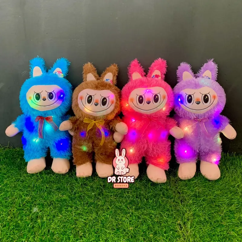 Boneka Labubu LED Viral 35cm - Boneka Berbulu Halus dengan Lampu LED - Hadiah Toys 3