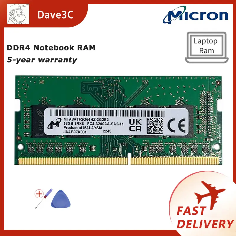 Micron ddr4 Notebook Memory 4gb 8gb 16gb 3200 2666 2400 2133mhz Laptop RAM