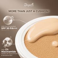 Gambar [BEST SELLER] Jacquelle Blur Tinted Cushion SPF 30PA+++ with 2% Niacinamide - 1st Cushion Tint with brush - Light Shell dari Jacquelle_ID Kota Administrasi Jakarta Selatan 4 Tokopedia