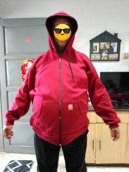 Product Review of Jaket Jumbo Pria Wanita Big Size Cowok Cewek Oversize XL XXL XXXL XXXXL XXXXXL Ld 120 130 140 Hoodie Zipper Polos Distro Tebal Murah Premium Terbaru from w**a 1