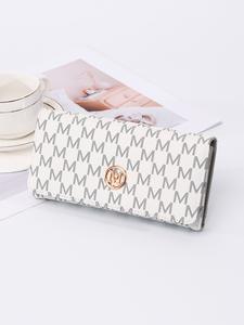 Cartera de mano elegante para mujer, bolsa de teléfono larga y alta gama con hebilla clásica, uso diario, regalo de vacaciones, para todas las estaciones