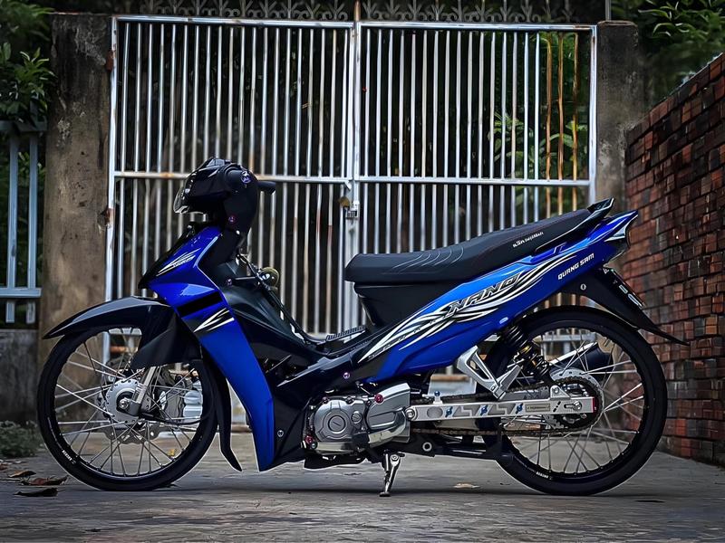 Dàn áo xe Sirius 50 110cc Xanh Đen Nhựa ABS cao cấp Tặng Tem PVC 3 lớp. - Note: Ae cần mẫu theo yêu cầu vui lòng nhắn tin cho shop