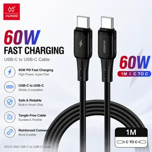 XUNDD Untuk Type C to Type C Kabel 60W / C TO C Fast Charging Data Cable 1M XDDC-065