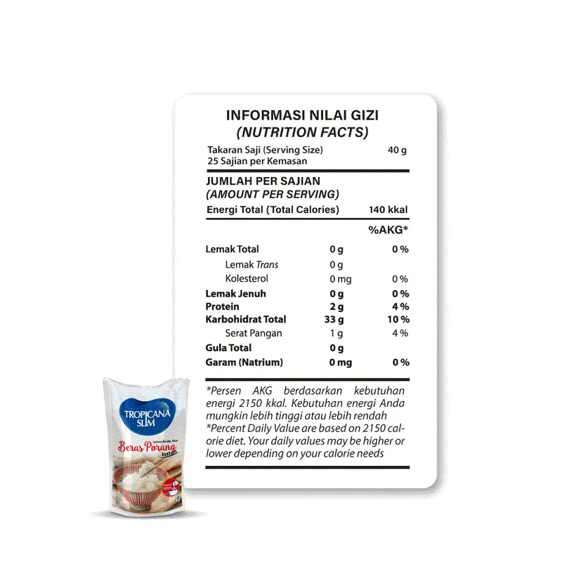 Tropicana Slim Beras Porang Instan 1000 G (12 Pouch) 1