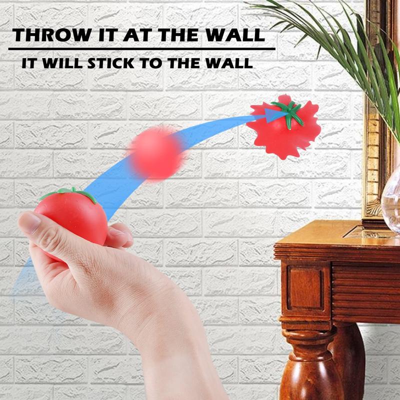 Quả Cà Chua Giả Squishy, Bộ 2 Chiếc, Giảm Căng Thẳng, Lỗ Thông Hơi Quả Cà Chua, Bóng Nước, Chất Liệu TPR, Thủ Thuật Chơi Thú Vị, Giảm Áp Lực, Mềm Mại Và Thoải Mái, Trí Nhớ Mạnh 2