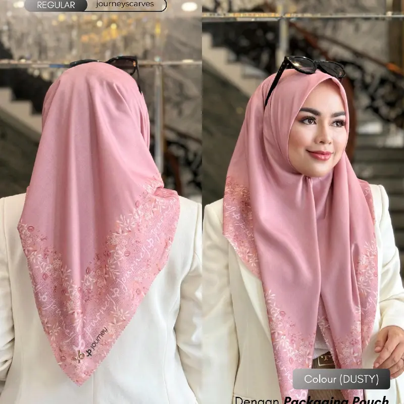 Journey scarves Vanila series Hijab voal ultrafine segiempat Cantik 6