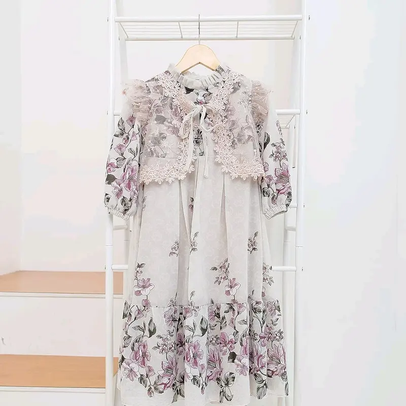 Qiana kids Dress Ceruty printing Motif Fashion Anak Cantik 1