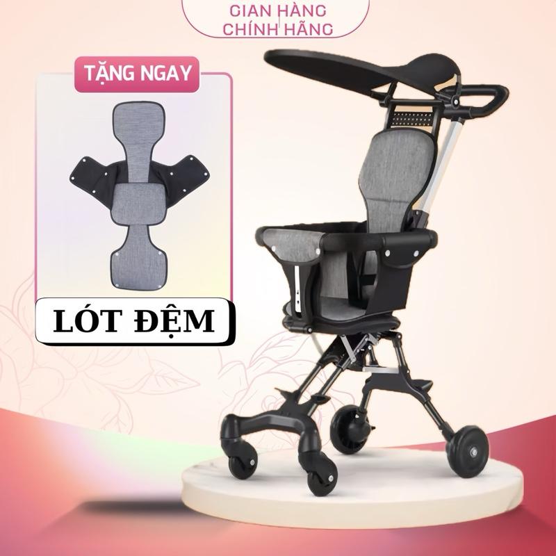 Hàng Loại1 Xe đẩy gấp gọn cho bé mái che có thể tháo rời. Có thể đảo chiều ghế và gấp gọn. Miễn ship. Tặng kèm đệm lót ngồi .Voi. Xe đẩy đi du lịch,siêu thị nhẹ nhàng