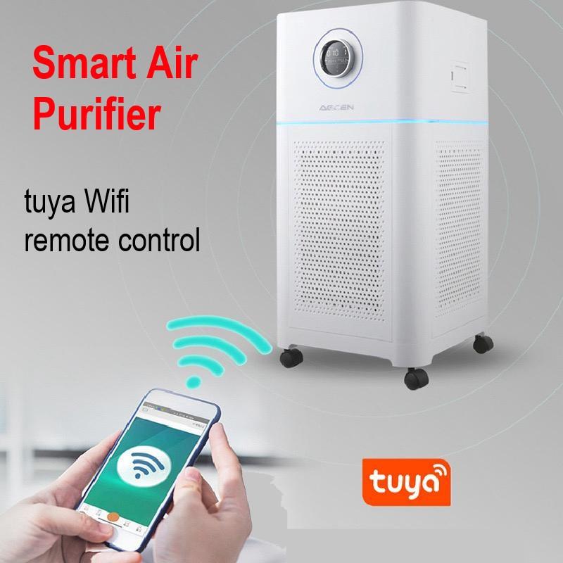 Product Introduction of Pro Smart Air Purifier Kills Germs 99.9% Elite Tuya Smart Remote Wifi Control Fresh Air Healthier For Home 7