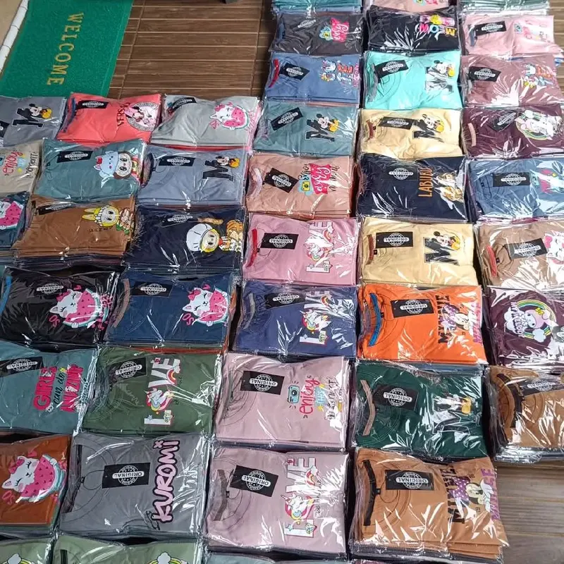 Paket Hemat 100Rb Dapat Pcs Kaos Anak Perempuan Usia 1-7 Tahun Random Motif Fashion Anak perempuan Katun 6