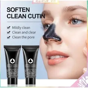 Bamboo Charcoal Clay Mask 60g Nose Pore Pack Masker Hidung untuk Menghilangkan Komedo dan Mengurangi Pori-pori Treatment Exfoliator untuk Pembersihan Optimal