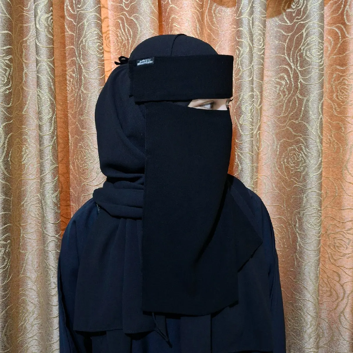 Cadar / Niqab Ori Tarim merk bedon essm ( pet / kening KAKU) Cadar Bandana / Poni