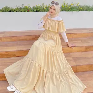 OVERALL MOTIF SUMMER DRESS BY HAURA Zipper Wanita Cantik