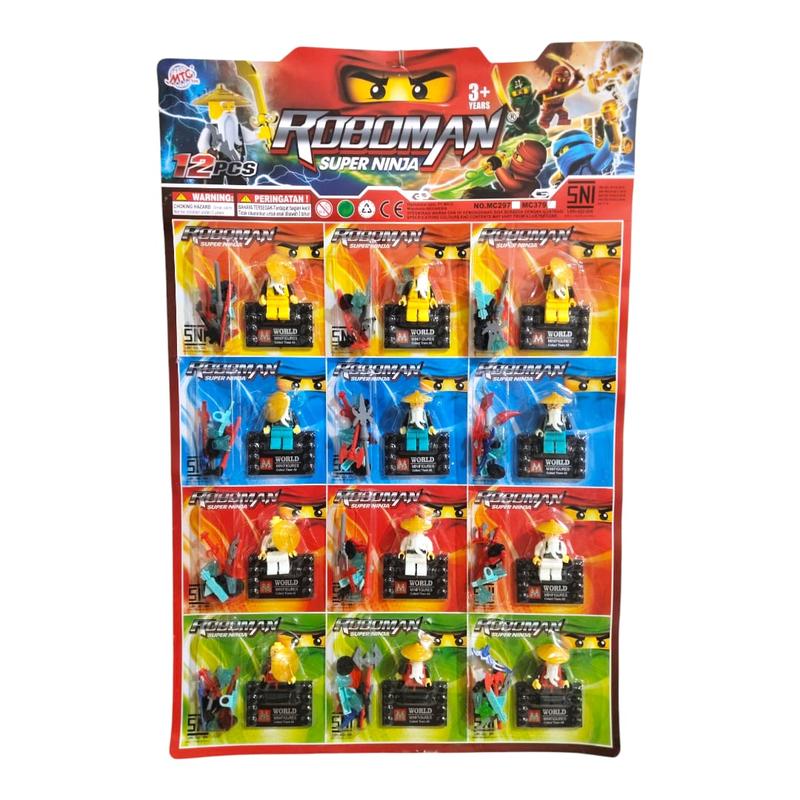 Roboman Mainan Anak Brick Roboman 1 Pcs Rakit Bongkar Pasang Karakter ...