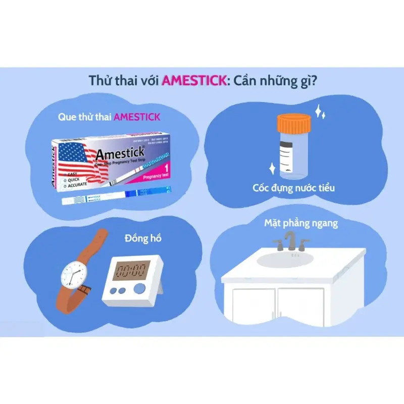 Que Thử Thai Amestick Test Thử Thai Phát Hiện Nhanh, Đơn Giản, Chính Xác 4
