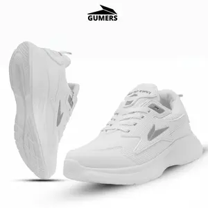 Gumers WFA,Sneakers Pria Wanita PUTIH,sepatu sport running jogging,sekolah,kerja santai,senam