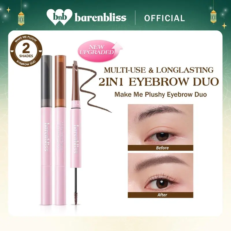BNB barenbliss Make Me Plushy Eyebrow Duo 2-in-1 Pensil Alis & Browcara 0
