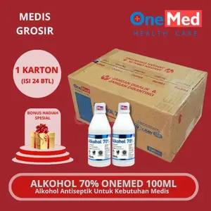 TERLARIS ANTISEPTIK ALCOHOL ALKOHOL 70% 100ML ONEMED ANTISEPTIK ISI 24