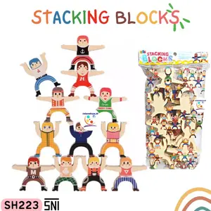 Mainan Blok susun orang isi 16pc