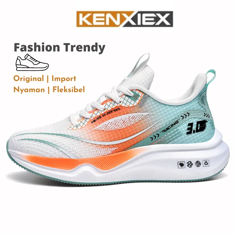 KENXIEX Sepatu Olahraga Pria Sepatu Pria Casual Sneakers Fashion Cowok Kekinian Sport Shoes Kets Canvas Kasual 122888 1