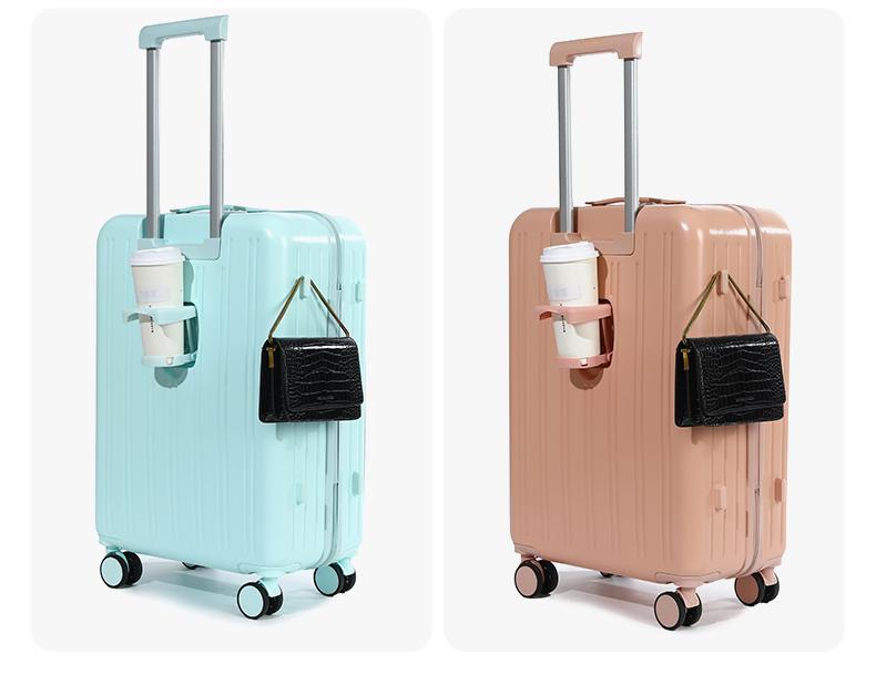 Product Introduction of Multifunctional suitcase 18-Inch Front Open Towing Bag with USB Charging and TSA Customs Lock - Portable Business Travel and Students' Case Can board without checking 17