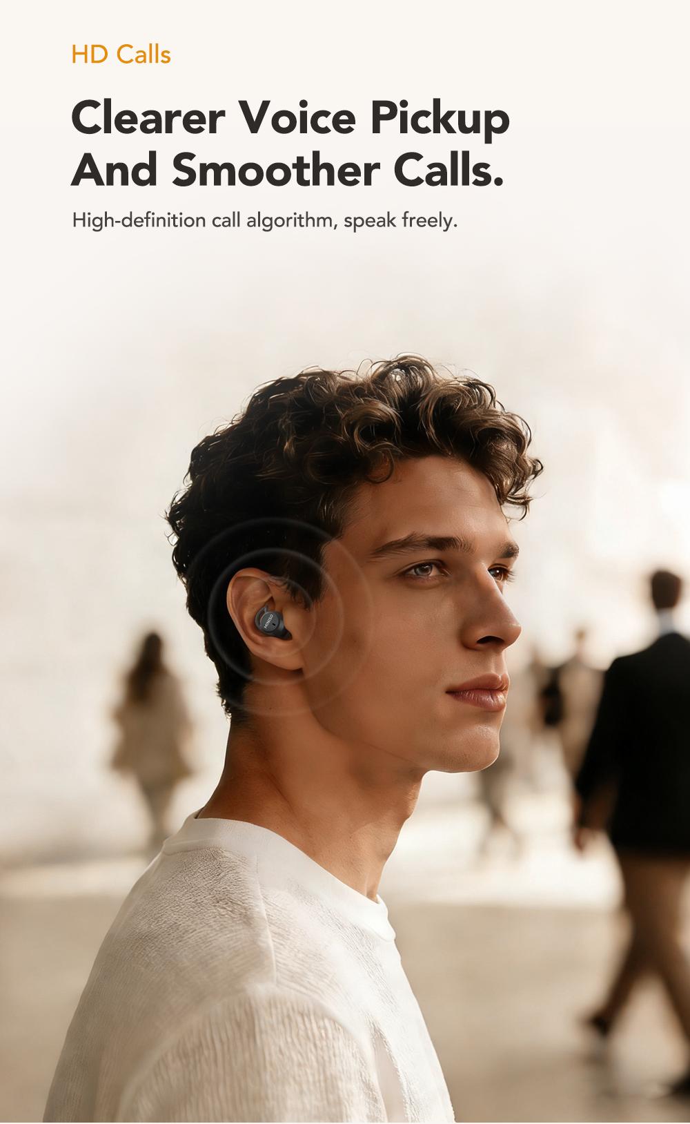 MINISO MS217 Sleep Earbuds, Comfortable, lightweight design, Bluetooth 6.0, IPX5 waterproof, HIFI sound quality, suitable for sleeping, working, studying, and voice calls | Built-in microphone | AI translation