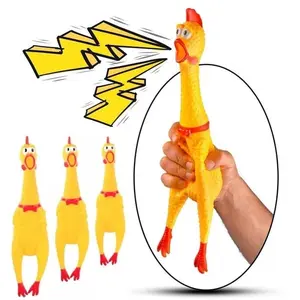 Mainan Ayam Screaming Chicken Tinggi 30cm Shrilling Anjing Dog Cat Toy Mainan Ayam teriak Bunyi