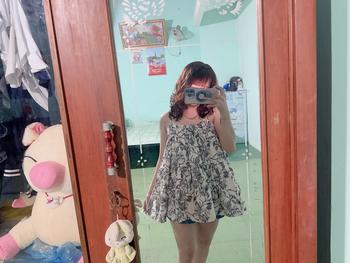 Product Review of Áo váy babydoll hoa nhí Nana21 Nanastore21 Nữ Dress Women Nhung Kem from H** 0