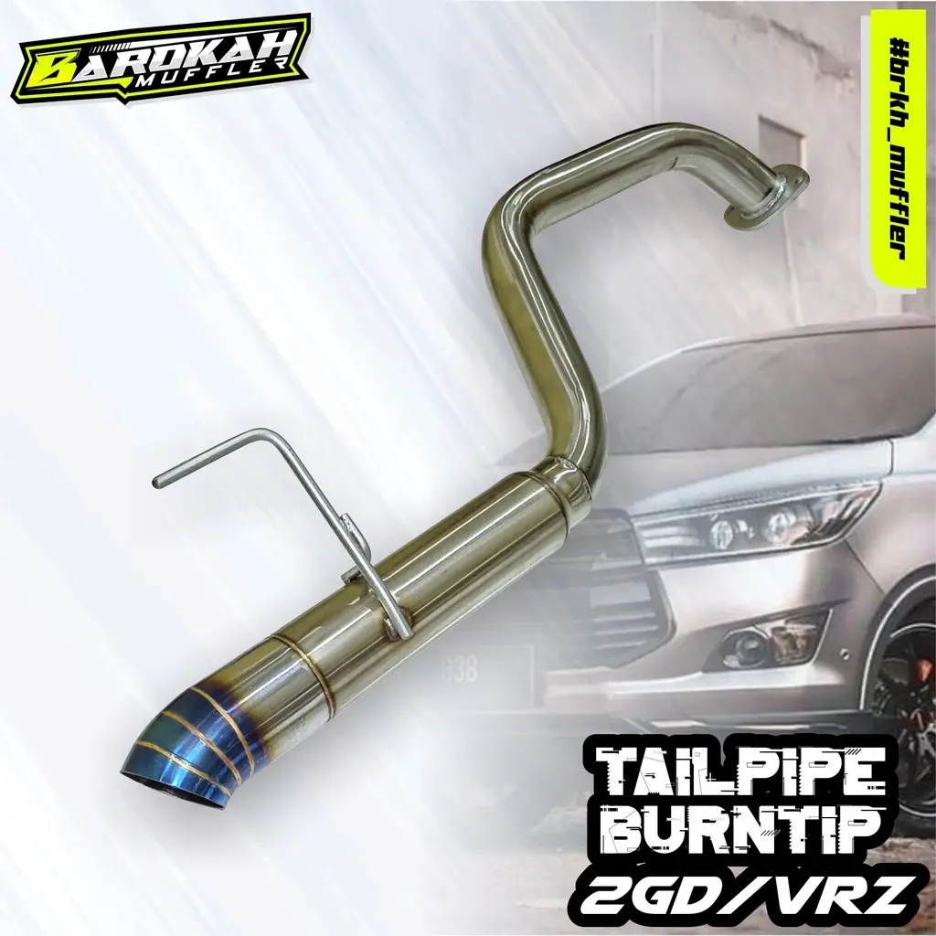 Tailpipe BOLT ON INNOVA 2KD / FORTUNER NON VNT / REBORN 2GD / VRZ / FORTUNER VNT TURBO / DIESEL BURNTIP THAILAND