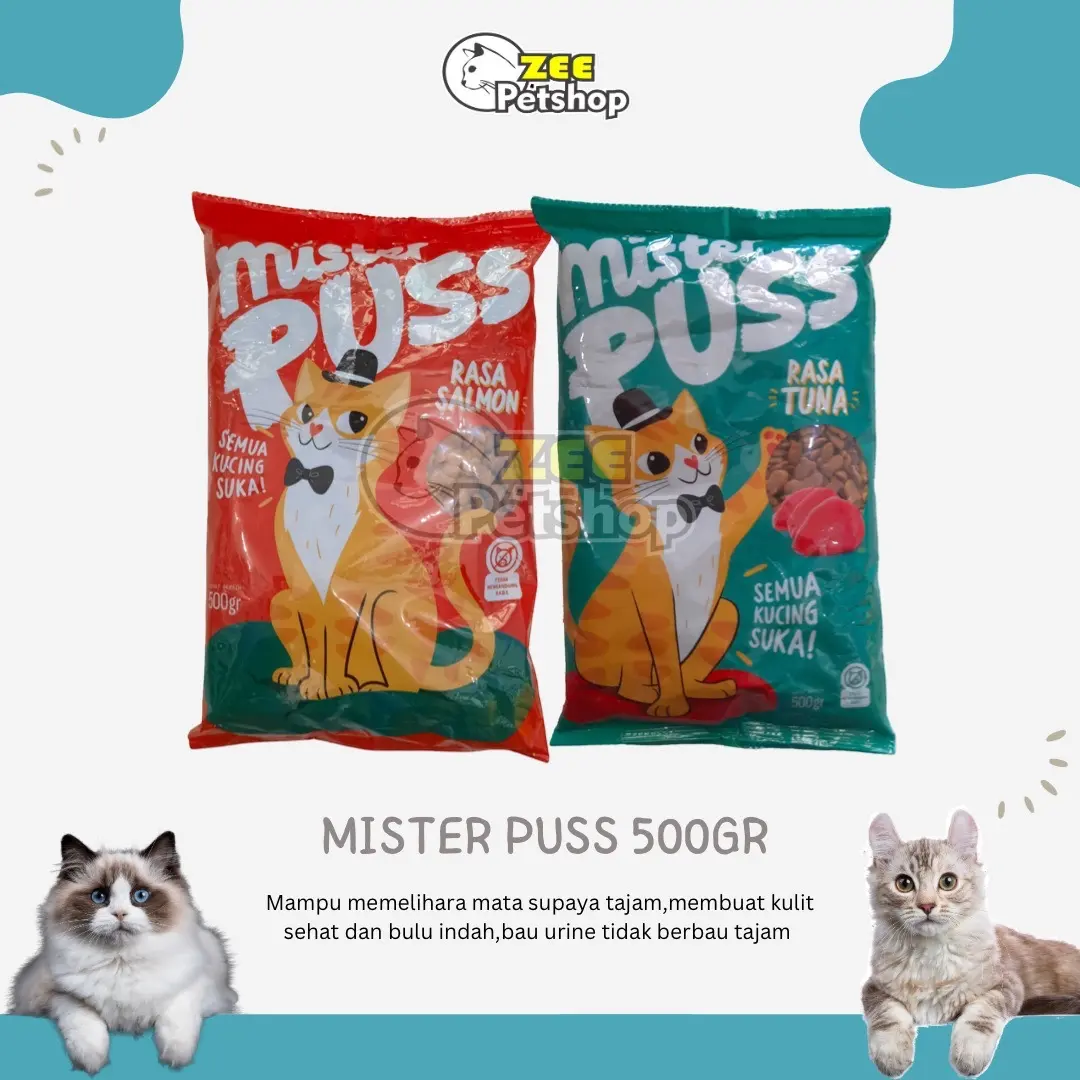 MISTER PUSS 500GR - Makanan Kucing Dewasa Dry Food