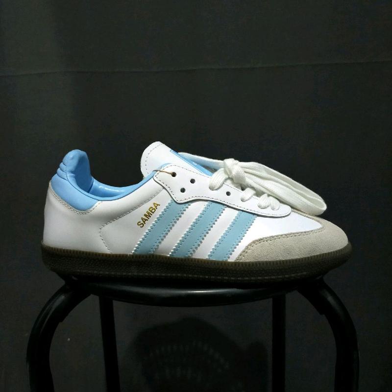 Sepatu Kasual Sneaker Samba Putih Biru untuk Pria dan Wanita - Black, Snekers, Casual, Shoes, Kerja, Hitam 1