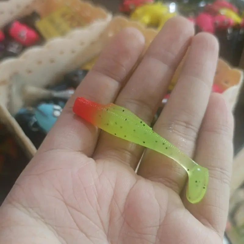 SOFTLURE 6CM PADDLE TAIL + HOOK/KAIL(1 PCS) umpan mancing casting gabus/haruan/toman/ikan laut murah 1