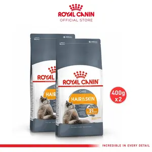 2X Royal Canin Hair & Skin Care Makanan Kucing Dewasa Dry 400gr