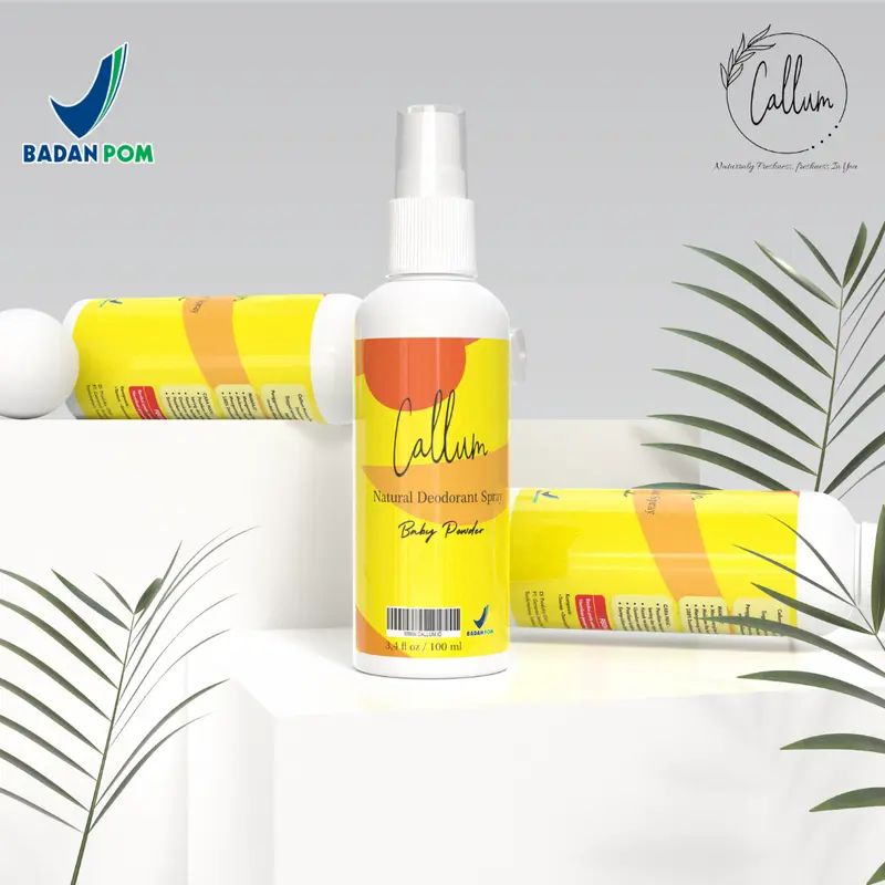 Callum - 1pcs Deodorant spray BabbyPowder tawas original Tanpa Aroma 1