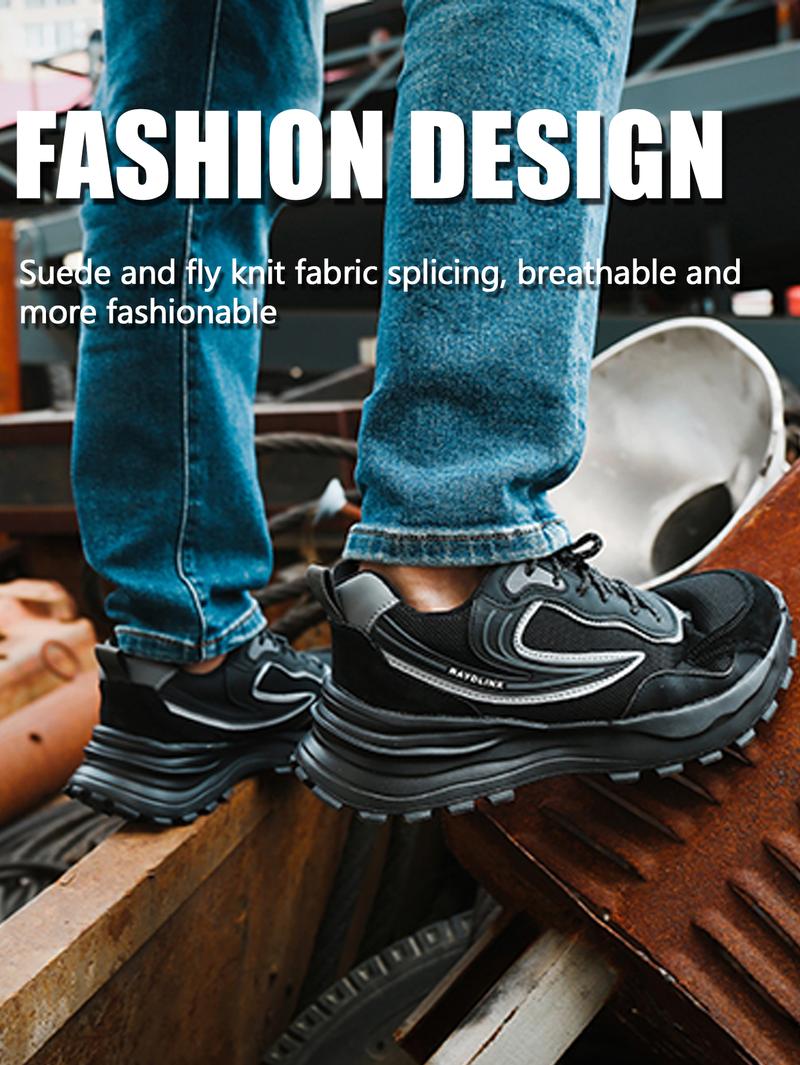 Product Introduction of Steel Toe Shoes for Men Women Comfortable Safety Shoes Lightweight Breathable Working Sneakers Indestructible Construction Work Shoes Boy Footwear 9