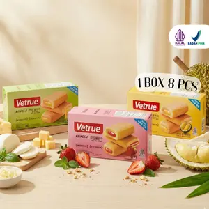 Vetrue Rice Crackers Renyah 66g dengan 3 Varian Rasa Keju Durian Musang King  Cemilan Enak
