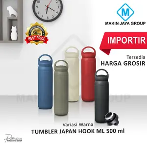 TERMOS JAPAN HOOK TRAVEL BARU tumbler japan hook  STAINLESS STEEL 500 ML tahan panas 12 JAM TUMBLER CUSTOM SOUVENIR IMPORTIR MJG MURAH