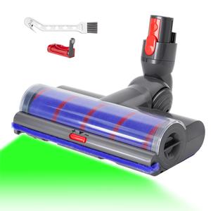 掃除機用交換ヘッド、ソフトローラー掃除機交換ヘッド、ダイソン V7・V8・V10・V11・V15・SV10・SV11・SV12・SV14・SV15・SV22対応 吸引力調整可能ヘッド 硬質フロア/羽目板/畳/ショートパイルカーペット用