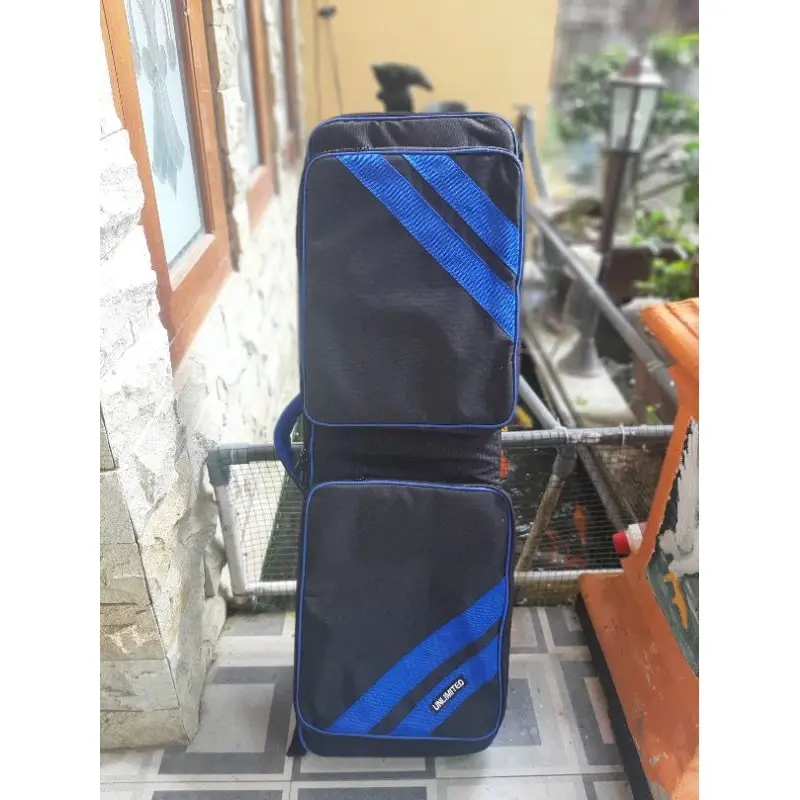 tas suling bambu bagus dan kuat hitam biru