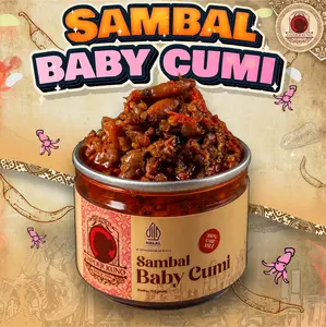 Sambal Baby Cumi DAPOER KUNO [150 Gram] - Lauk Seafood babycumi halal SPP-IRT Organic