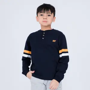 Atomic Kiddz Baju Anak Laki Perempuan Lengan Panjang - Growzy Navy