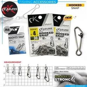 Hooked Snap Peniti Pancing Kazurri Murah