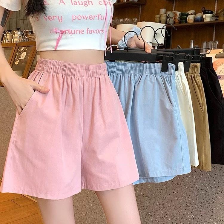 Quần Đùi Nữ COMBO 3 QUẦN MÀU ĐEN-HỒNG -BE -NÂU TÂY-GHI 99K