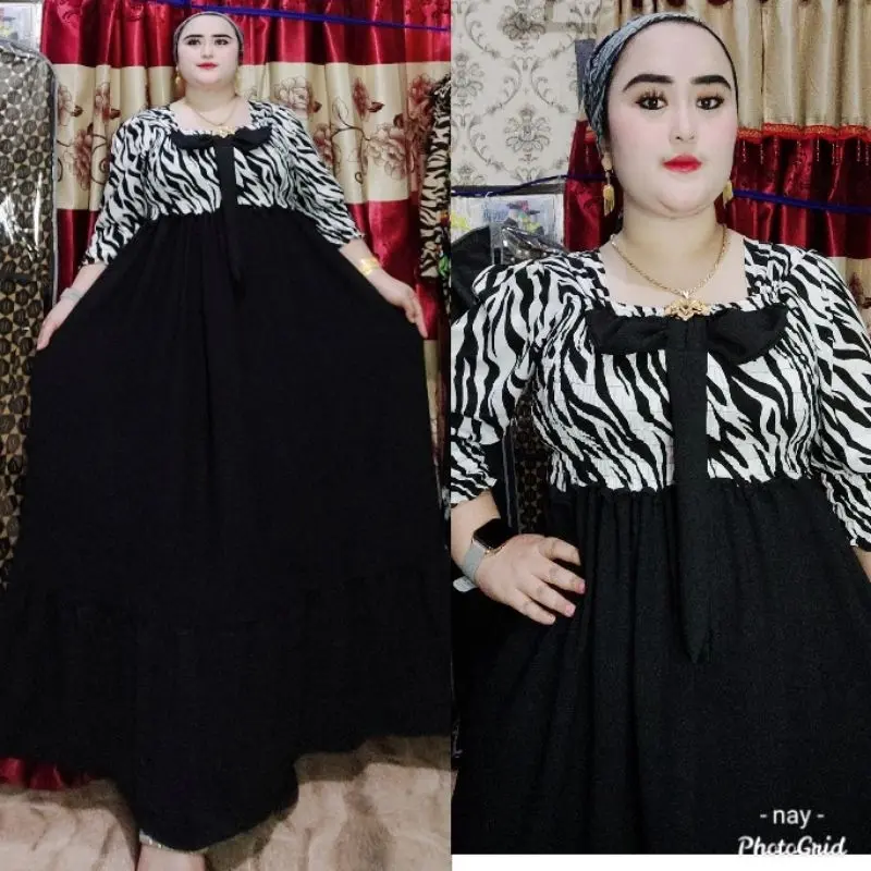 Kayla Dress cringkel Kombi rayon diamond