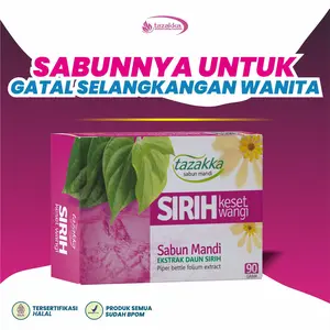 Sabun Untuk Gatal Selangkangan Wanita Sabun Sirih Keset Wangi Original Tazakka Kewanitaan berat 90 gram
