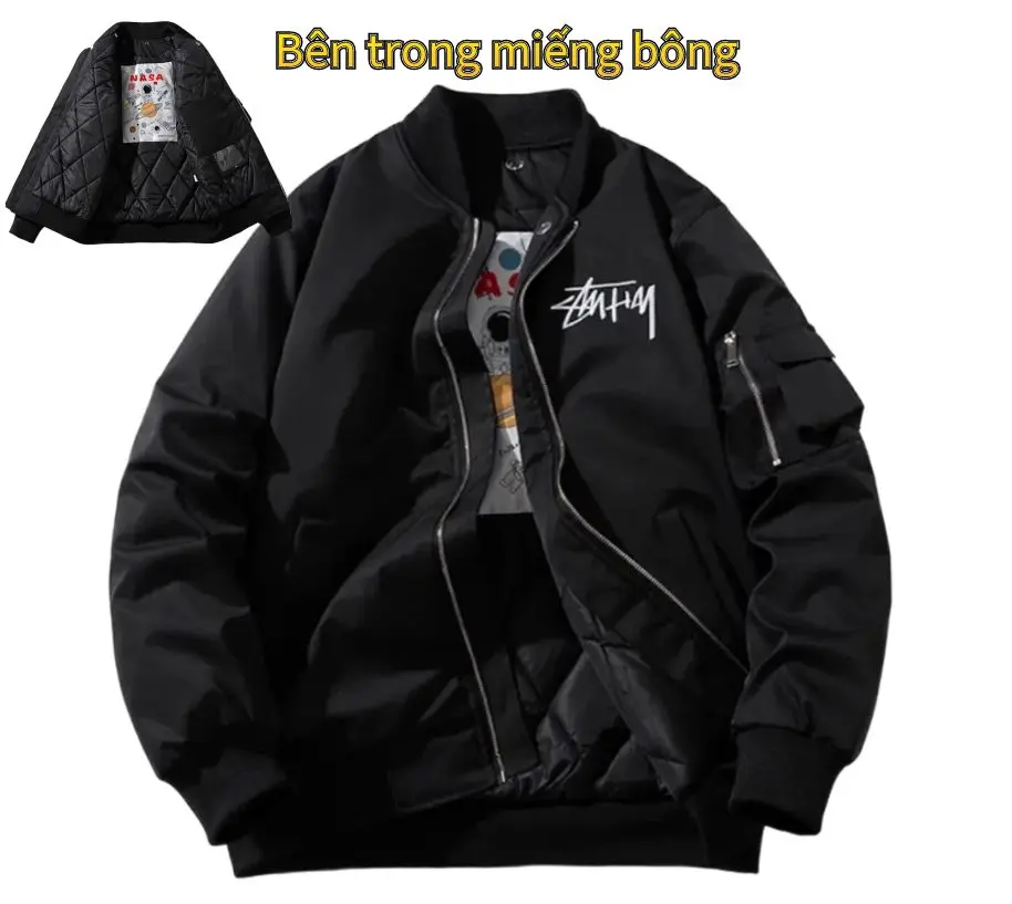 Áo Khoác Bomber, Đồng Phục Bóng Chày Dáng Rộng Cổ Điển Mỹ Dày Dặn, Lót Lông Cừu, In Hình, Dành Cho Nam Và Cặp Đôi, Thương Hiệu Thời Trang Mùa Thu Và Mùa Đông