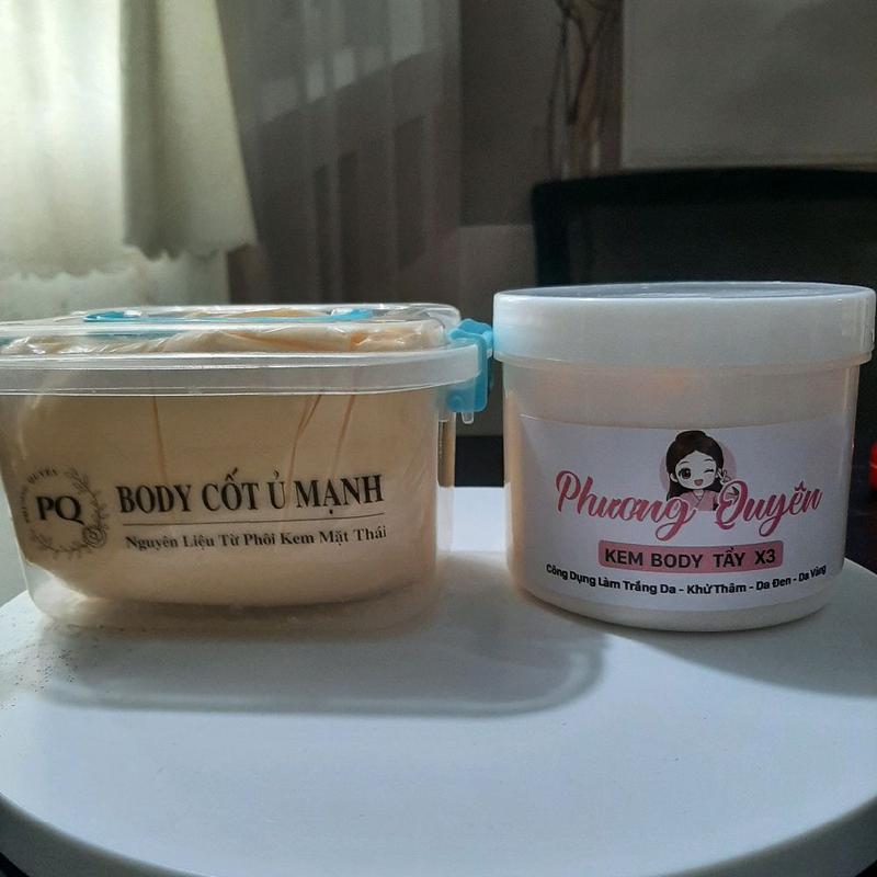 Mua 1 Được 2 1Kem body Cốt Ủ Mạnh 500gram + 1 hủ body tẩy x3 Hổ Trợ Dưởng Da Body