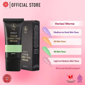 Viva Queen Color Correcting Primer with Moisturizer & Vitamin E (MAKE UP LOCK & LONG LASTING) - Tersedia 4 Pilihan Warna